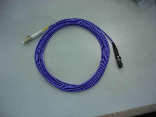 China MTRJ To LC Fiber Optic Patch Cord , Multimode Fibre Patch Leads For Test Equipment supplier
