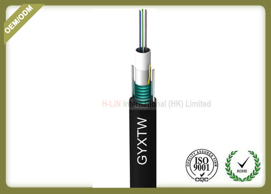 Chine Câble extérieur optique de fibre de GYXTW 8.0mm, veste imperméable de PE de câble optique de fibre fournisseur